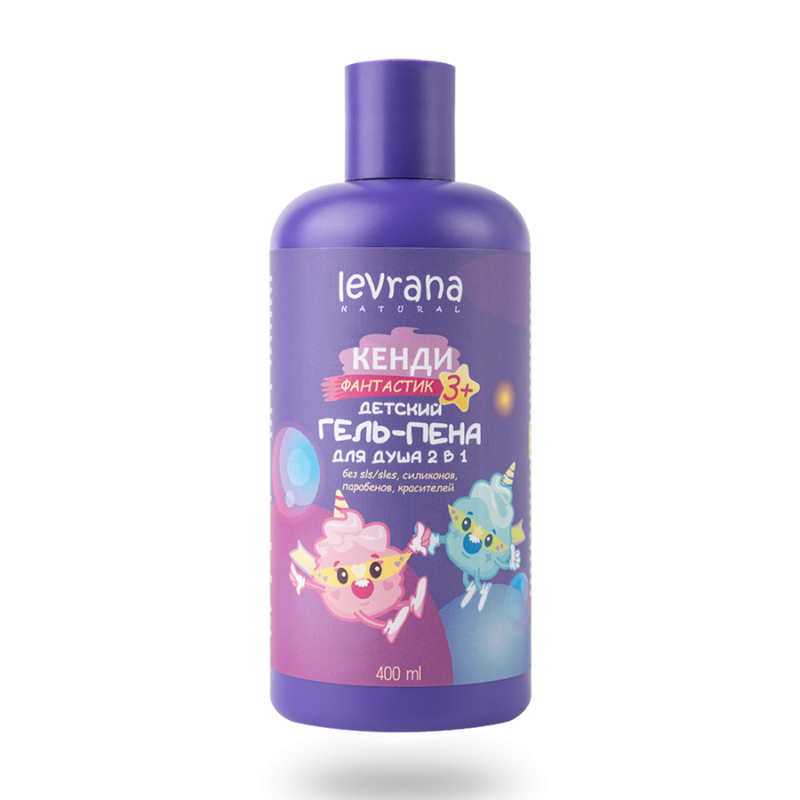 Детский гель-пена для ванн 2 в 1 Кенди Фантастик Levrana